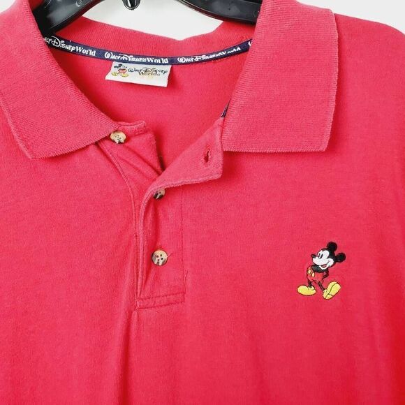 Walt Disney World Size XL Mickey Mouse Red Polo SS Shirt - Picture 4 of 5